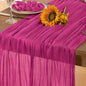 Hot Pink Cheesecloth Table Runner Fall Table Runner Boho Gauze 120 Inches Fuschia Cheese Cloth Fall Table Decorations for Thanksgiving Weddings Bridal Baby Shower Birthday Parties
