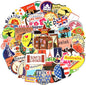 QTL Luggage Stickers for Adults Kids Travel Stickers for Luggage for Easy Identification Waterproof Vinyl Packs 100Pcs