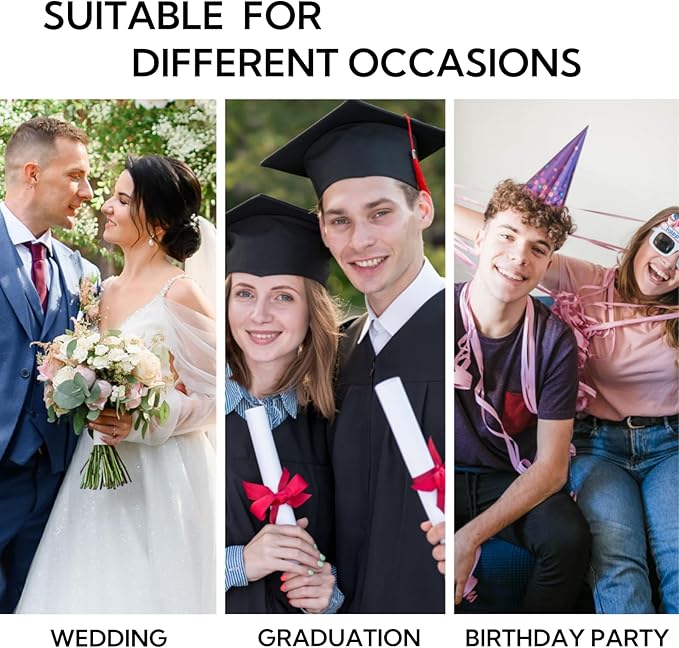 3/8 Inch 25 Yards Satin Ribbon Black, Solid Color Fabric Ribbon for Gift Wrapping, Wedding, Polyester Gift Ribbon for Birthday Party Decoration, Craft, Hair, Floral, Sewing