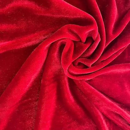 Luxurious Velvet Table Runner, 10ft Wedding Reception Decorations, 20x120inch Soft Velvet Fabric, Table Linen Overlay, Wedding Table Runners (Red, 20X120inch, 2pack)
