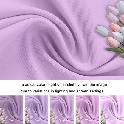 Lavender Arch Cover 7.2ft Purple Arch Backdrop Covers Halloween Chiara Arch Frame Back Drop Cover Spandex Fitted Arch Panels Backdrop Stand Cover for Baby Shower Happy Birthday Prom Decoration
