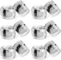 Farmlyn Creek Silver Napkin Rings Set of 12-1.8 in Round Polished Zinc, Bulk Napkin Ring Holders for Cloth & Paper - Table Decor for Weddings & Parties