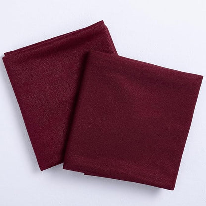 Socomi Wedding Arch Draping Fabric 29" x 20Ft 2 Panels Burgundy Sheer Outdoor Curtain Drapes Extra Long for Bridal Baby Shower Ceremony Birthday Party Decor