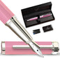 Ellington Pens Luxury Fountain Pen Set- Fountain Pens for Writing - Smooth Fine Nib - Includes Refillable Ink Converter, 3 Ink Cartridges [Black & Blue], Gift Box - Elegant Calligraphy