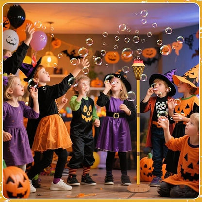 Bubble Machine for Kids, Garden Lamp Bubble Toy with Colorful Lighting and Music for Toddlers, Rechargable Bubbles Blower Maker Outdoor Toys for Wedding Birthday Christmas Party