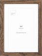 Opposite Wall - 5x7 in - Dark Solid Oak Wood Picture Frames with Mat - Wall Hanging & Tabletop Photo Frame - Pictures Display 4x6 with Mat, 5x7 without - Office, Gallery & Home Decor