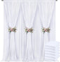 30x10ft Backdrop Curtains for Parties, 6 Panels 5x10ft Photography Backdrop Curtain with Rod Pocket,Backdrop Polyester Background Drapes,Wedding Backdrop Drapes for Birthday Baby Shower Home Decor