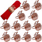 Halatool Pumpkin Napkin Rings Set of 12, Alloy Fall Napkin Rings Thanksgiving Halloween Dinner Tables Holders for Thanksgiving Weddings Holidays Gathering Dinner Party (Bronze)
