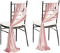 Ling's moment Wedding Chair Sashes Cover Aisle Decorations Draping Fabric Wrinkle-Free with Tie 16 Pcs Dusty Rose & Mauve for Party Ceremony Reception Floral Arrangement Banquet Outdoor Decor