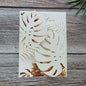 MillaSaw 20pcs Palm Wedding Invitations Cards with Envelopes, for Wedding Bridal Shower Quinceañera Engagement Birthday Invites, Pearl Ivory (ivory)