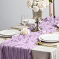 Lilac Purple Cheesecloth Table Runner Boho 10ft Gauze Cheese Cloth Gorgeous Table Runner for Baby Shower Wedding Bridal Shower Fall Thanksgiving Table Decor