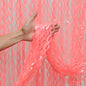 Wavy 4 Pack Watermelon Red Foil Curtain Backdrop - 3.3X.6.6ft Metallic Tinsel Foil Fringe Curtains Photo Booth Props for Birthday Wedding Engagement Holiday Celebration Party Decorations