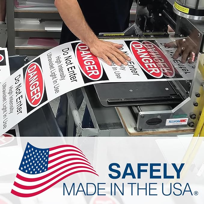 Custom OSHA Style Notice Sign 10" x 14" Plastic Sign, Customizable "Your Text Here", by AccuformNMC Made in USA