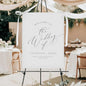 Personalized Wedding Welcome Sign, Elegant Minimalist Wedding Sign Signage 12" X 18" (Small), 27" (Medium), 36" (Large), Plastic, Modern, Pole Mount, Weather