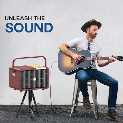 320W Peak Power Karaoke Machine with Rich Deep Bass for Adults Portable Bluetooth Singing PA Speaker System Bass/Treble Adjustment with 2 UHF Wireless Microphones for Home Party Wedding Outdoor