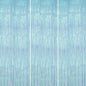 3 Pack Foil Fringe Backdrop - Transparent Blue Shiny Tinsel Curtains for Party Decoration/Photo Booth Props - 3.3x8.2FT Metallic Foil Backdrop for Birthday, Wedding, Graduation, Christmas
