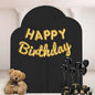 WEERRW Wedding Arch Cover Black Spandex Fitted Set of 3 Balloon Arch Stand Covers Round Top Chiara Stretchy Backdrop for Birthday Party Baby Shower Banquet Decoration (6FT, 6.6FT, 7.2FT)