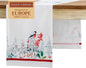 Maison d' Hermine Table Runner 100% Cotton Single Layer Table Runners 72 inches Long Decorative for Home Kitchen Dining Party Baby Shower Wedding Bridal Shower (Morzine, 14.50" x 72")