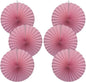 Pink Party Decorations,Pink Paper Decorations for Party,Baby Shower Decorations Party Paper Fans Bulk 16in,Schoolgirl Style Classroom Decor for Party 30 Color DIY Set （Pink）