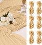6 Pack Cheesecloth Table Runner 10Ft Christmas Gauze Boho Table Runners for Wedding Decor Bridal Shower Decorations(35" x 120")