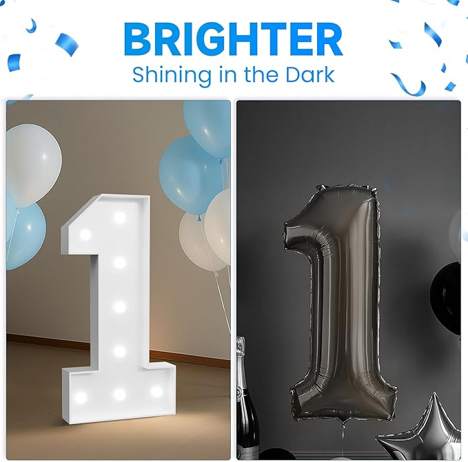 3FT Marquee Numbers 26, Large Light Up Number 26, Happy 26th Birthday Decorations Supplies for Women Men, Big Number 26 Sign for Him Her Birthday, Anniversary Party