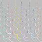 36 Pcs Pastel Hanging Swirl Decorations Pastel Color Felt Swirl Streamer Spiral Ceiling Decorations Garland for Macaron Colorful Birthday Wedding Baby Shower Easter Party Supplies
