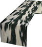 Rustic Cow Skin Print Table Runner, Country Farm Animal Fur Skin Pattern Western Style Brown Cowhide Print Cotton Linen Cottage Dinner Runner for Home Kitchen Dining, 13x70 Inch
