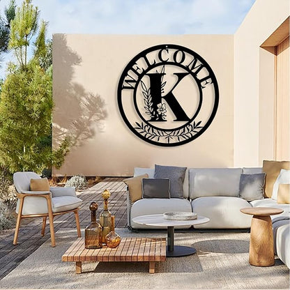 Custom Metal Name Sign, Personalized Family Last Name Signs for Home, Split Letter Monogram Wall Art Decor, Customized Metal Signs for Outdoor, Personalized Wedding Housewarming Gift