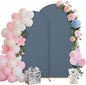 Wedding Arch Covers Arch Backdrop Cover Arch Stand Covers 7.2FT 6FT Set of 2 Arch Cover Spandex Fabric Stretchy Backdrop for Wedding Birthday Party Decoration Baby Shower (Dusty Blue)
