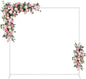 Wedding fashion arch background metal frame, (3.9, 5.2, 6.6 feet) suitable for background decoration frames such as weddings, birthdays, parties, baby showers, and photography (white, 6.6*6.6)