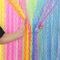 4 Pack Colorful Foil Fringe Curtain Backdrop - 3.3 x 6.6ft Wavy Rainbow Tinsel Backdrop Curtain Metallic Streamers Holiday Photo Booth Party Decorations