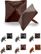 25 Pack 1.25" Square Head Iron Clavos Decorative Nails – Sealed Rusted – Handmade Rustic Square Fasteners for Farmhouse Shutters, Barn Doors, Shutters, and Gates – Ornamental Wood Accent