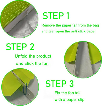Green Graduation Party Decor,Tropical Party Decorations,Emerald Green Party Decorations,Hawaiian Themed Party Decorations,16in Hanging Paper Fans 30 Color DIY Set (Clear Green)