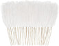 50pcs White Faux Pampas Grass Decor, 21.6" Short Artificial Pompous Grass Floral Fake Pompas Grass Branches Vase Filler Flower Arrangement for Home Wedding Boho Decor