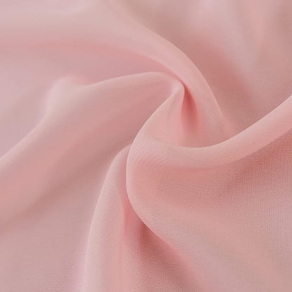 12Pack 9ft Chiffon Table Runner 14x108 Inch Sheer Romantic Table Runner for Wedding Birthday Party Bridal Shower Outdoor Decoration-Light Pink