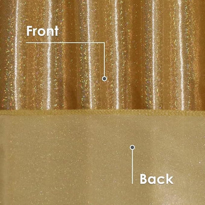 Fitable Gold Sequin Tablecloth for Parties 54x54 Inch - Sparkle Glitter Table Cloth Laser Square Overlay for Wedding Baby Shower Ceremony Birthday Holiday Banquet Decoration
