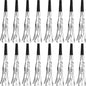 Skylety 24 Pcs Noise Makers Party Favors Silver Blowers Glitter Noise Makers for Sporting Events Fun Party Horns Metallic Fringed Blowers for Birthday Supplies