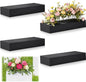 Lallisa 4 Pcs Reusable Floral Foam Blocks Water Weather Resistant Dry Floral Foam for Artificial Flower Arrangements Outdoor Flower Boxes Hanging Planters Wedding Home Decor (11.8 x 4.7 x 2'',Black)