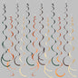 36 Pcs Green Brown Orange Beige Hanging Swirl Decorations Felt Swirl Streamer Spiral Ceiling Garland for Woodland Safari Jungle Wild One Birthday Neutral Baby Shower Party Decorations Supplies