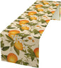 Vintage Orange Table Runner Spring Summer Orange Mandarin Floral Dinner Runner for Farmhouse Party Holiday Home Kitchen Dining Table Decor 13x120