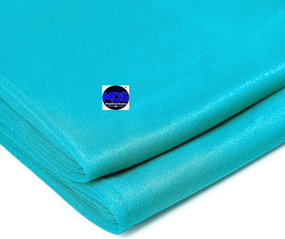 MDS Halloween Chiffon Table Runner - 12 Pack, 29 x 170 Inches, 14ft Each - Sheer Spooky Table Runners for Haunted House Parties, Trick-or-Treat Tables, Witchy Décor, Wedding & Events - Peacock Blue