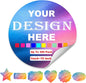 Personalized Custom Stickers for Business Logo Customized Labels with Photo Text Image Make Your Own Vinyl Decals Bulk 100 Pack