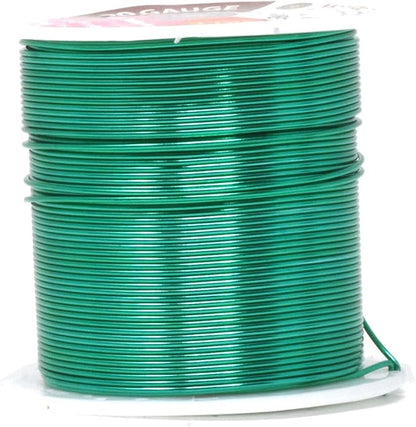 Mandala Crafts 12 14 16 18 20 22 Gauge Anodized Jewelry Making Beading Floral Colored Aluminum Craft Wire Wholesale Combo (20 Gauge, Combo 9)