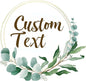 Custom Stickers for Weddings, Birthdays & Businesses - Personalized Labels with Your Logo - Waterproof, Fade and Heat Resistant - Pack of 100-1000 (Wreath B, 2 Inch)