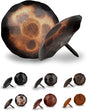 10 Pack 2" Round Head Iron Clavos Decorative Nails – Oil Rubbed Bronze – Handmade Rustic Round Fasteners for Farmhouse Shutters, Faux Wood, Barn Doors, Shutters, Gates – Ornamental Wood Accent