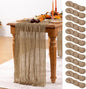 Nude Cheesecloth Table Runner 12 Pack Fall Table Runners Boho Gauze 120 Inches Coffee Cheese Cloth Fall Table Decorations for Thanksgiving Wedding Bridal Baby Shower Tea Party Decor
