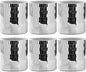 WDHODEC 6 Pcs Disco Vases Bulk Silver Mirror Disco Ball Flower Vase Glass Candle Holder for Wedding Table Centerpieces Decoration 4"