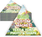 KETABAO – 8" Create Your Own Triangle Photo Magnet – Customized Magnetic Photo Frames for Refrigerators, Storage Cabinets and Cars