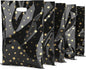 CC Wonderland 6 * 9inch Party Favor Bags 30PCS, Black Gold Star Pattern with Handle,Goodie Treat Loot Bags for Kids Children Birthday, Baby Shower, Easter Holiday Party Gift Wrap Decoration