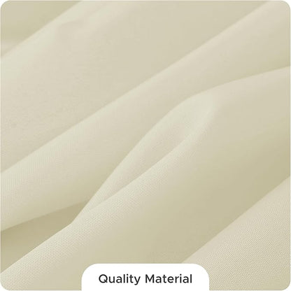 Fitable 8 Pack Rectangle Tablecloths: Stain Resistant Wrinkle Free Fabric Table Clothes, Washable Reusable Polyester Table Covers for Wedding Party Birthday Banquet Reception(Ivory, 60x102 Inch)